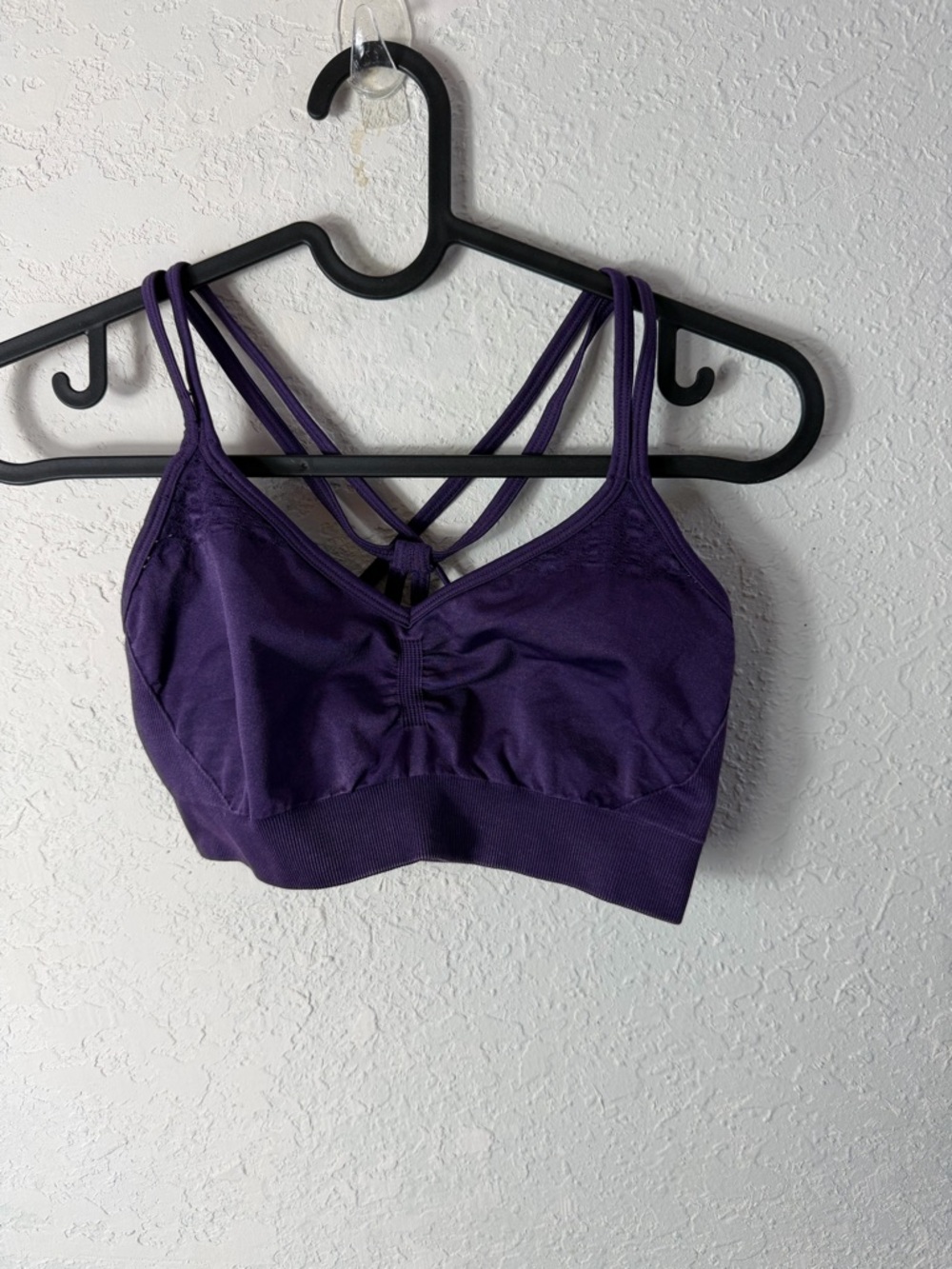 Calia Womens Low support comfort Purple Sports bra sz S
